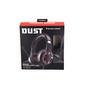 Fone De Ouvido Headset Gamer Dust, Preto Com Led Vermelha