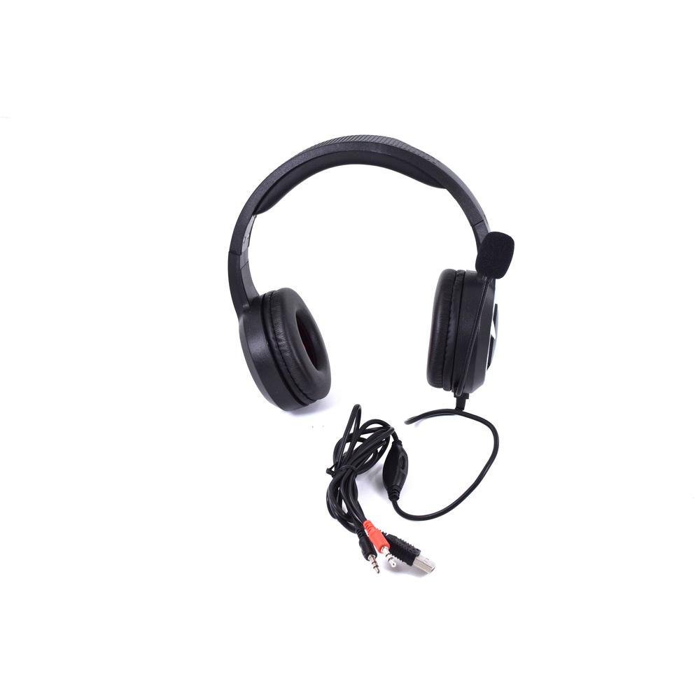 Fone De Ouvido Headset Gamer Dust, Preto Com Led Vermelha Fone De Ouvido Headset Gamer Dust, Preto Com Led Vermelha