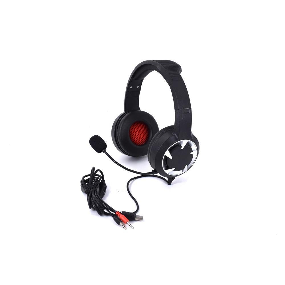 Fone De Ouvido Headset Gamer Dust, Preto Com Led Vermelha Fone De Ouvido Headset Gamer Dust, Preto Com Led Vermelha