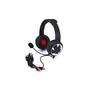 Fone De Ouvido Headset Gamer Dust, Preto Com Led Vermelha