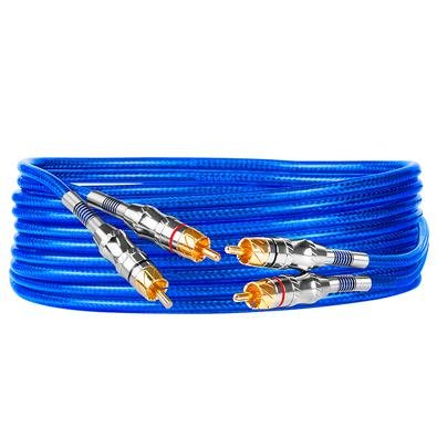 Formado por fios sólidos e com condutor de cobre, o cabo RCA T5B 5M é um condutor de sinal de um metro de comprimento, muito versátil, podendo ser uti