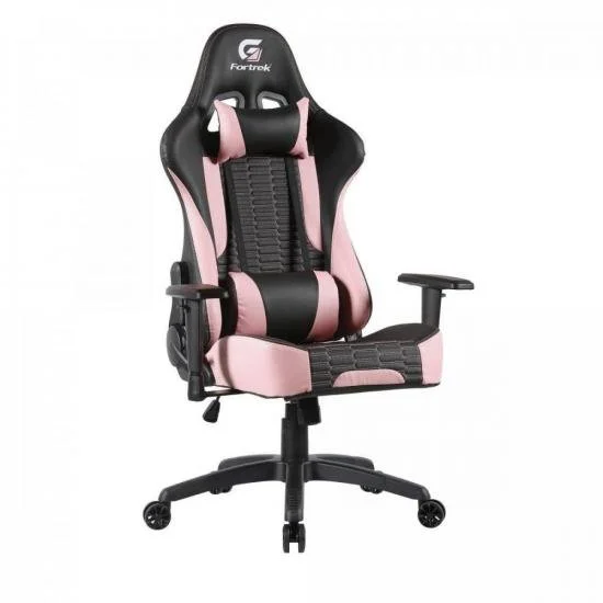 Cadeira Gamer Cruiser Fortrek, Suporta até 135Kg, Preto/Rosa Cadeira Gamer Cruiser Fortrek, Suporta até 135Kg, Preto/Rosa