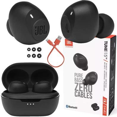 Fone de Ouvido Bluetooth JBL Tune 115Tws, Preto | KaBuM!