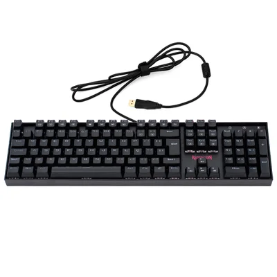 Teclado Gamer Mecânico Redragon com Fio Mitra K551-1, Led Vermelho, Switch Brown, ABNT2