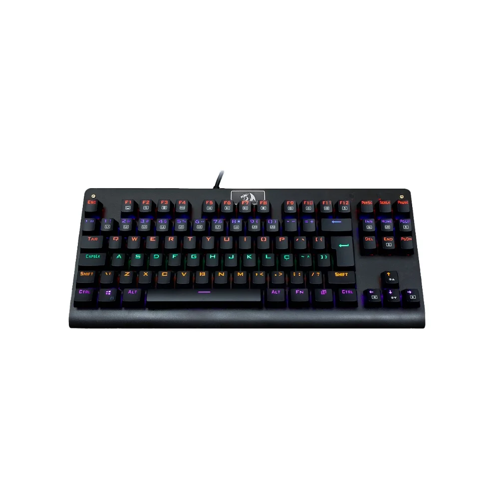 Teclado Mecânico Gamer Redragon Dark Avenger, Rainbow, Switch Outemu Brown, ABNT2 - K568R Teclado Mecânico Gamer Redragon Dark Avenger, Rainbow, Switch Outemu Brown, ABNT2 - K568R