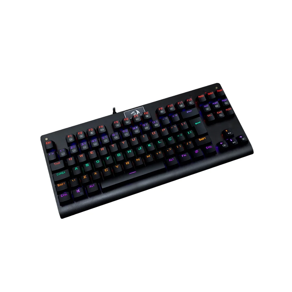 Teclado Mecânico Gamer Redragon Dark Avenger, Rainbow, Switch Outemu Brown, ABNT2 - K568R Teclado Mecânico Gamer Redragon Dark Avenger, Rainbow, Switch Outemu Brown, ABNT2 - K568R