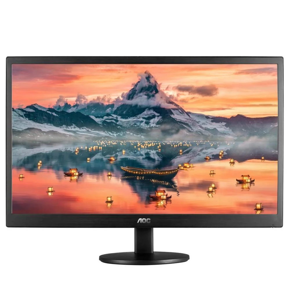 Monitor Aoc, 1366x768, 60 Hz, HDMI, VGA, 18.5" LED HD, Ajuste De Inclinação, Widescreen - E970swhnl Monitor Aoc, 1366x768, 60 Hz, HDMI, VGA, 18.5" LED HD, Ajuste De Inclinação, Widescreen - E970swhnl