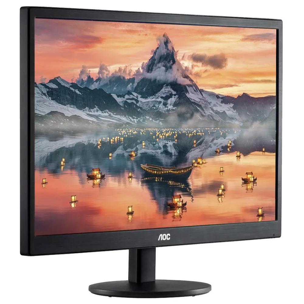 Monitor Aoc, 1366x768, 60 Hz, HDMI, VGA, 18.5" LED HD, Ajuste De Inclinação, Widescreen - E970swhnl Monitor Aoc, 1366x768, 60 Hz, HDMI, VGA, 18.5" LED HD, Ajuste De Inclinação, Widescreen - E970swhnl