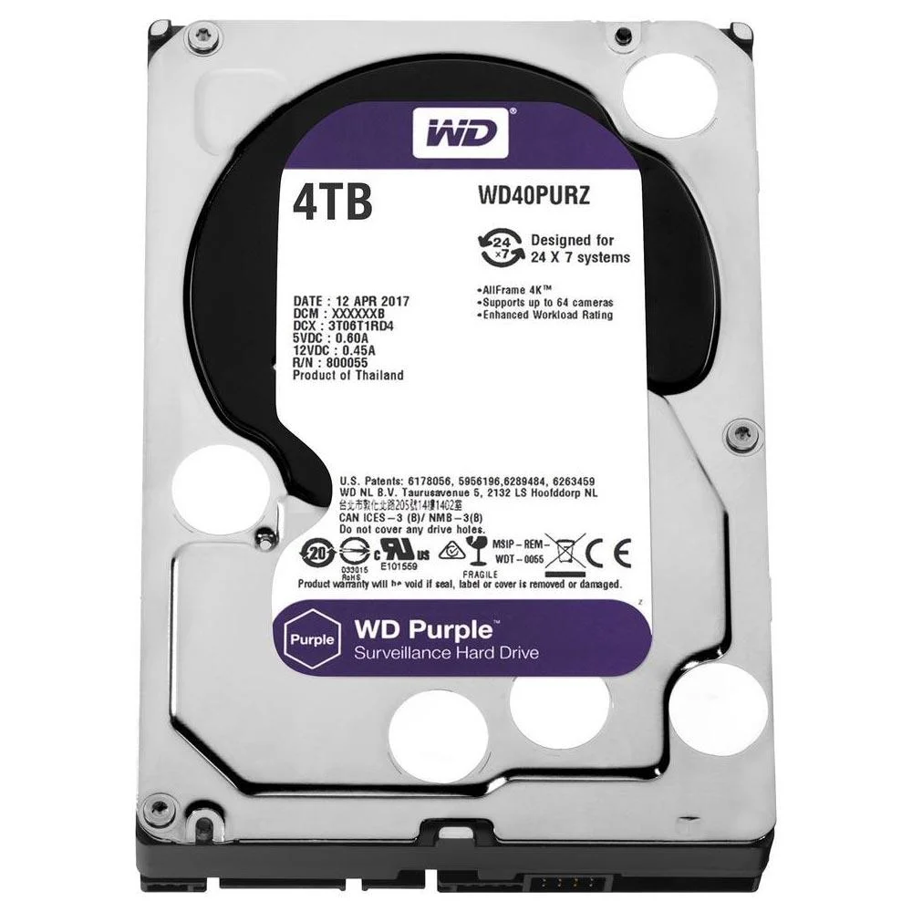 HD WD Purple Surveillance 4TB 35 SATA KaBuM