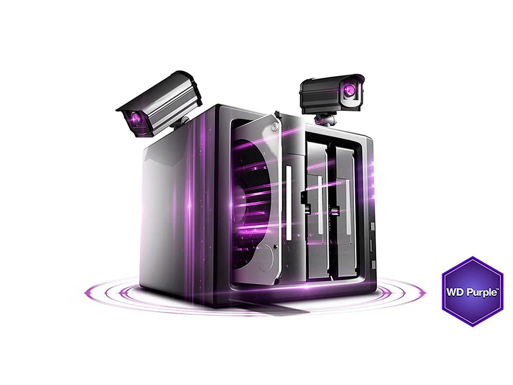 WD Purple 4TB ハードドライブ WD40PURZ ウェスタン・デジタル WD Purple 監視システム用 HDD 4TB 24時間対応