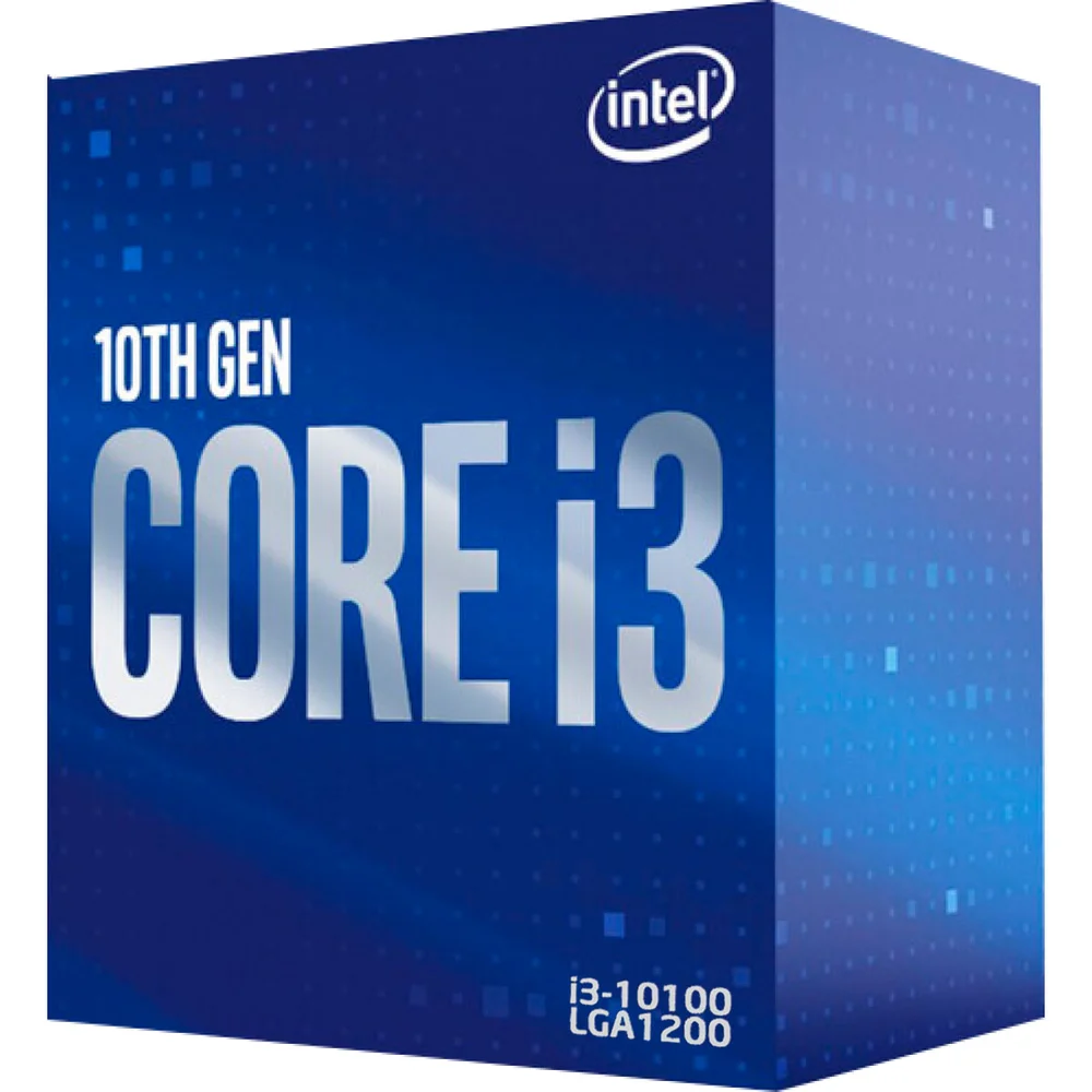 Processador Intel Core I3-10100, 3.60GHz (4.3GHz Turbo), Cache 6MB, LGA 1200 - BX8070110100 Processador Intel Core I3-10100, 3.60GHz (4.3GHz Turbo), Cache 6MB, LGA 1200 - BX8070110100