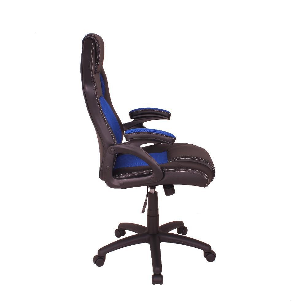 Imagem 3 de 3 do produto Cadeira Gamer Império Brazil Business MAG4, Base Giratória, Preto/Azul