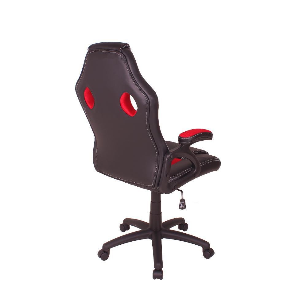 Imagem 2 de 3 do produto Cadeira Gamer Império Brazil Business MAG4, Reclinável, com Base Giratória, Preto/Vermelho