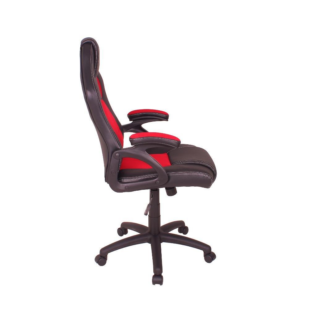 Imagem 3 de 3 do produto Cadeira Gamer Império Brazil Business MAG4, Reclinável, com Base Giratória, Preto/Vermelho