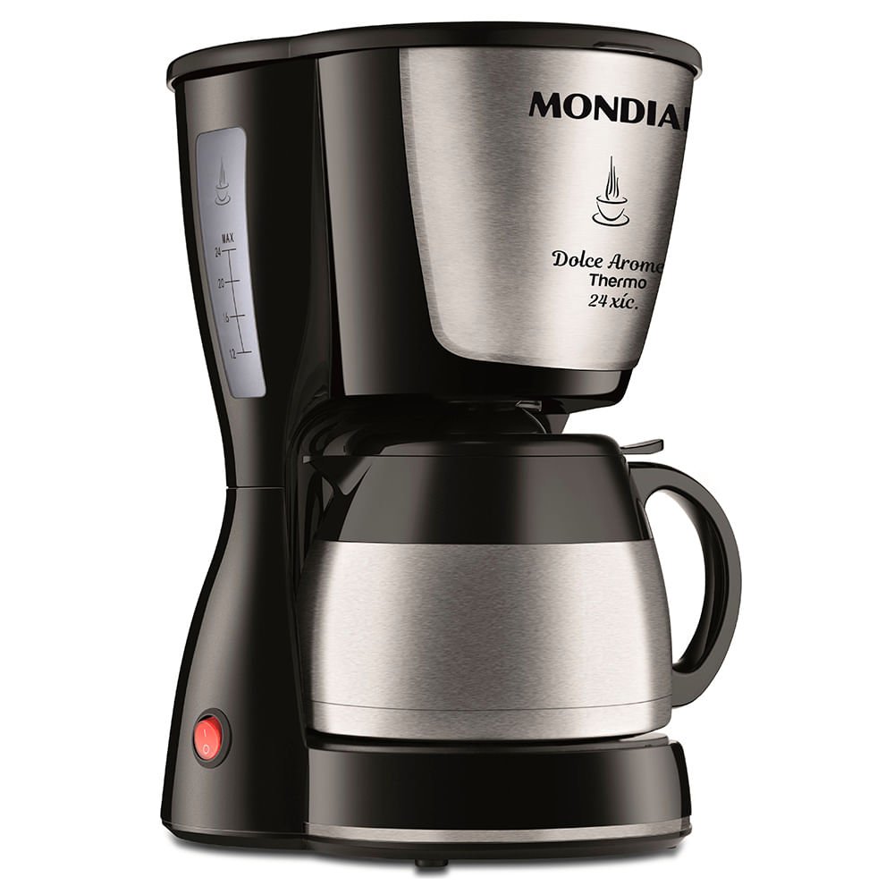 Cafeteira Elétrica Mondial Dolce Arome Thermo, 800 Watts, 127V, Inox - C-33jt