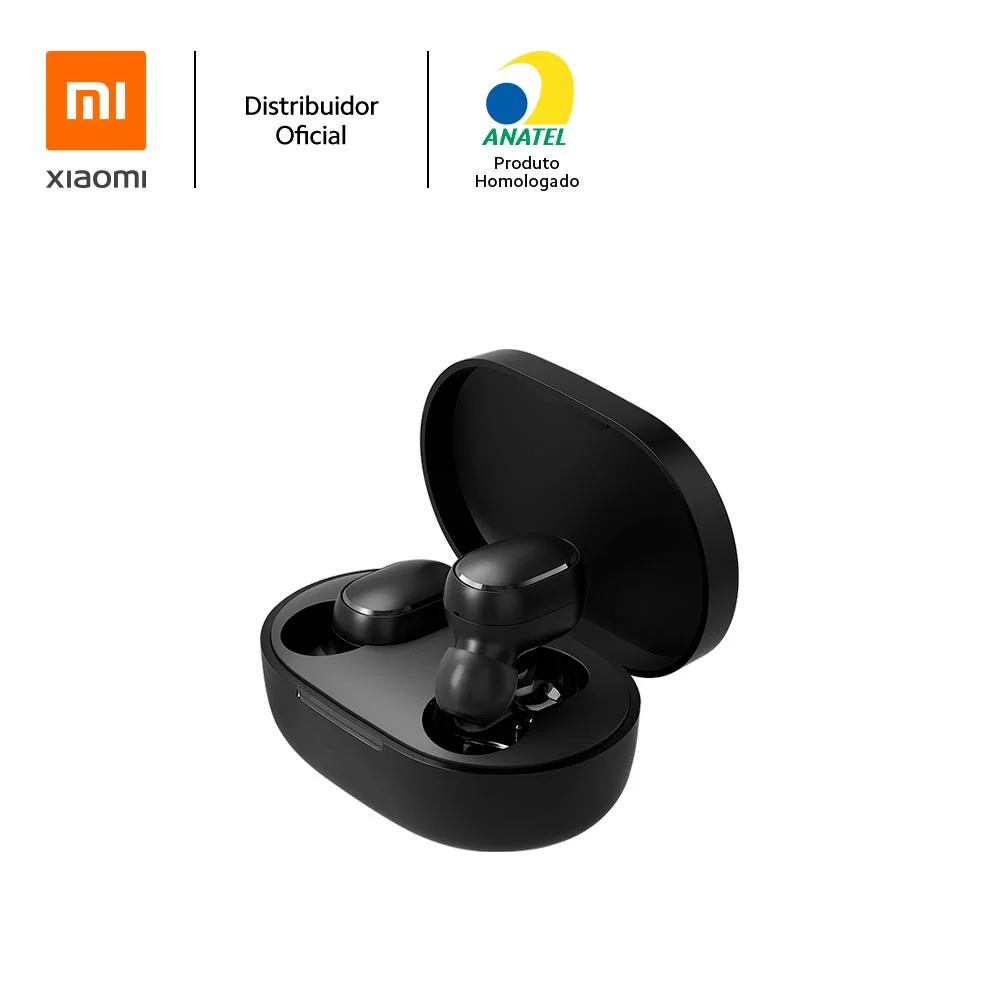 Imagem 2 de 5 do produto Fone de Ouvido Bluetooth, Xiaomi, Earbuds Basic 2, AirDots, Auto Pareamento, Bateria Longa Duração Preto - XM542PRE