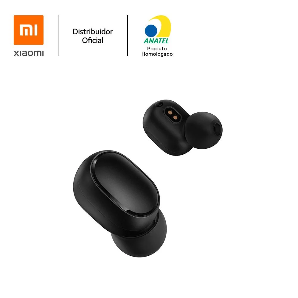 Imagem 4 de 5 do produto Fone de Ouvido Bluetooth, Xiaomi, Earbuds Basic 2, AirDots, Auto Pareamento, Bateria Longa Duração Preto - XM542PRE
