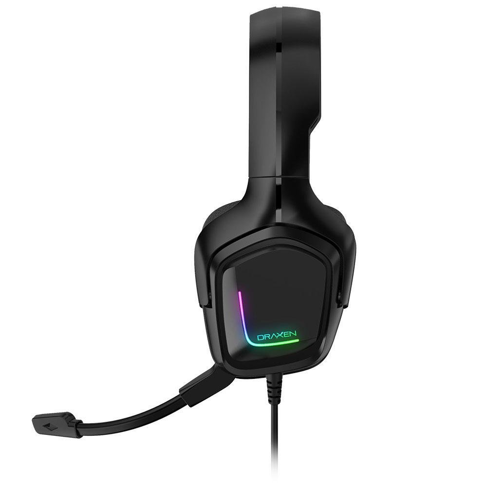 Headset Gamer Draxen, RGB, Preto - DN101 Headset Gamer Draxen, RGB, Preto - DN101