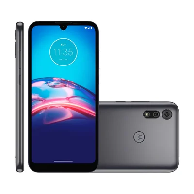Smartphone Motorola E6i, 32GB, 2GB RAM, Octa Core, Câmera Dupla 13MP, Tela 6.1, Android 10, Cinza Titanium