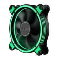 Cooler FAN Mymax Spectrum Ring, 120mm, LED Verde 2
