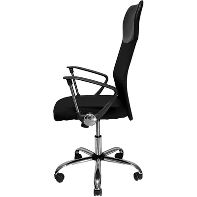 Cadeira Mymax Presidente Mesh, Até 110Kg, Giratoria, Preta — foto 6