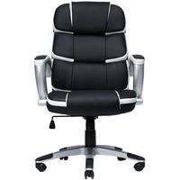Cadeira Mymax Presidente Corporate Giratoria, Preto E Branco Menor preço em Cadeira Mymax Presidente Corporate Giratoria, Preto E Branco