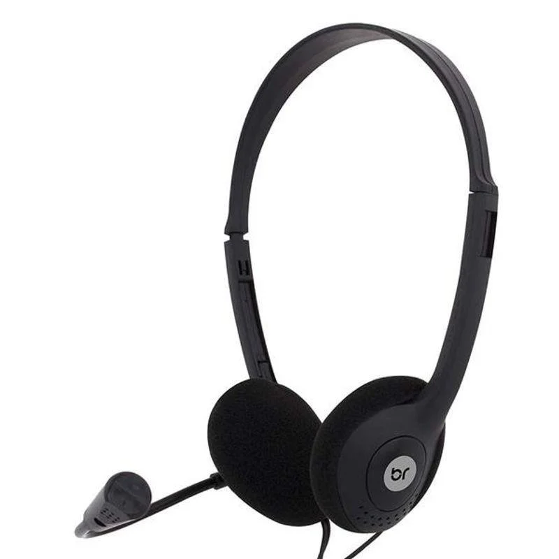 Headset Bright Office, Com Microfone, Entrada P2, Preto - 0010 Headset Bright Office, Com Microfone, Entrada P2, Preto - 0010