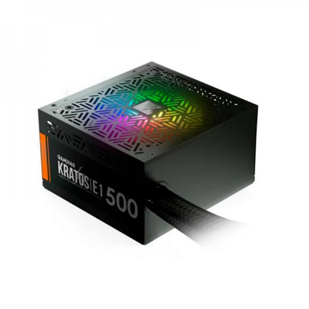Imagem 5 de 5 do produto Fonte GAMDIAS Kratos E1, 500W, 110/220V Chaveada, LED RGB, Sem Cabo - GD-Z500ZZZ