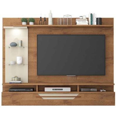 O Painel para Tv 50 polegadas Londres da Permobili possui estilo retrô com pés palito de madeira tingida. Os detalhes desse produto irão valorizar ain