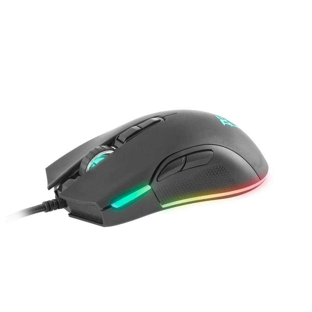 Mouse Gamer Philco PMS70, 7 Botões, Iluminação RGB, 5000 DPI, Bivolt