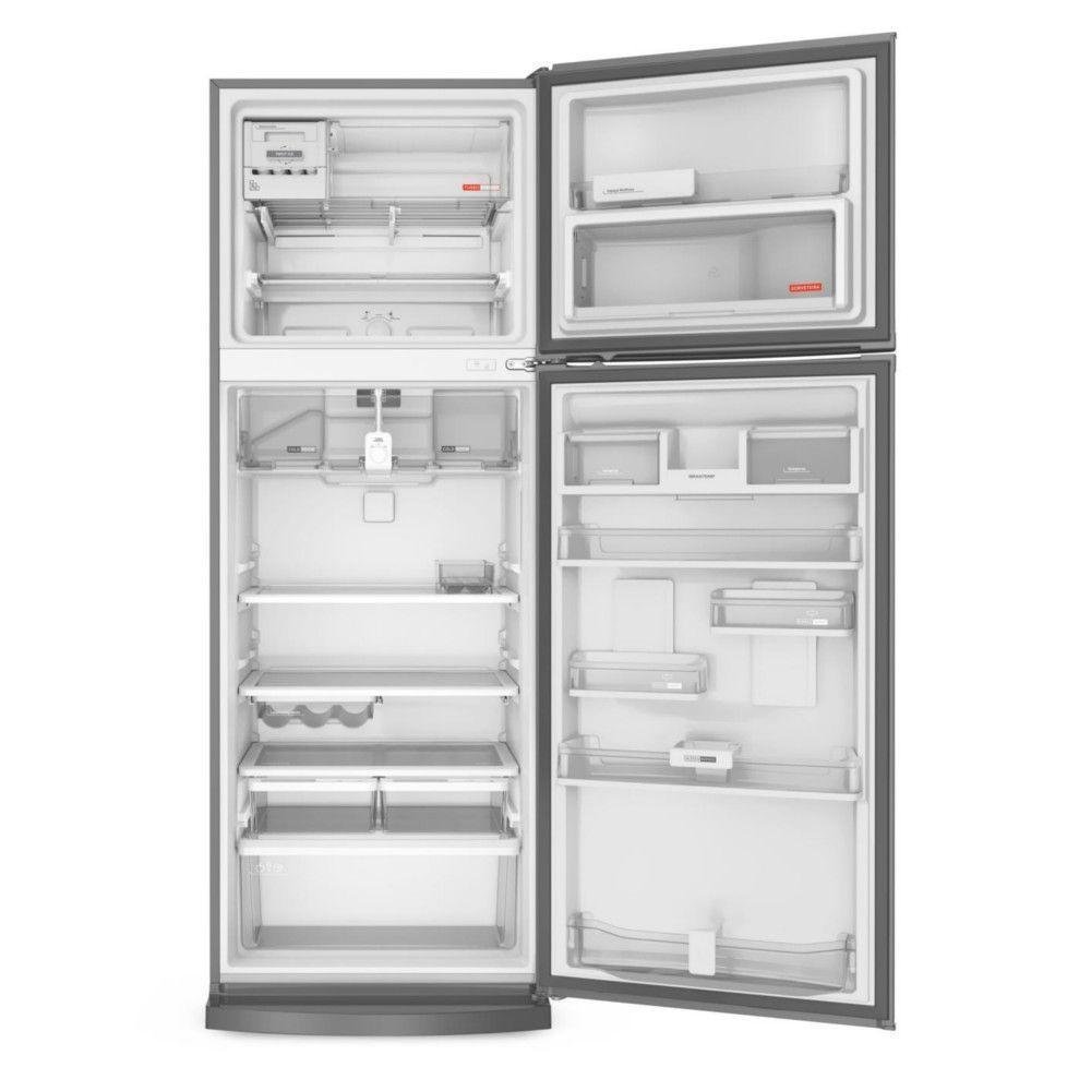 Imagem 2 de 5 do produto Refrigerador Brastemp Frost Free Duplex 500L, 2 Portas, Evox, 220V