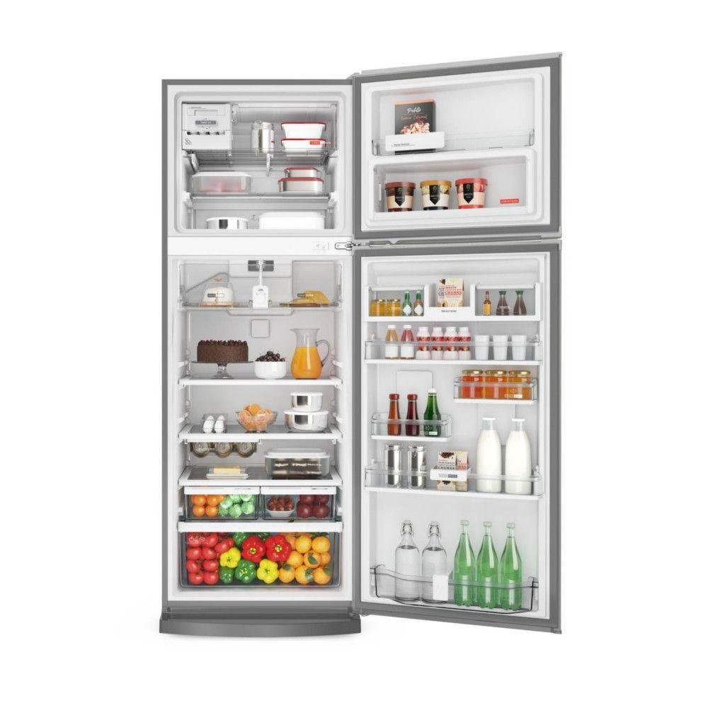 Imagem 3 de 5 do produto Refrigerador Brastemp Frost Free Duplex 500L, 2 Portas, Evox, 220V