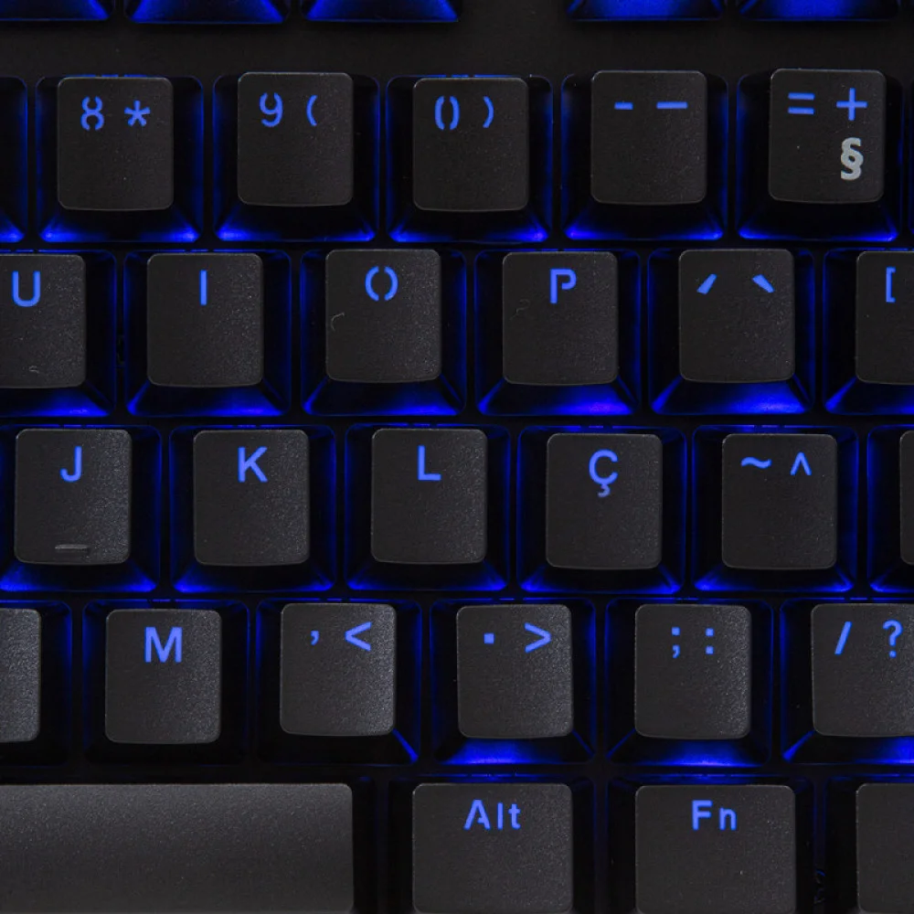 Teclado Mecânico Gamer HP GK400F USB LED Azul
