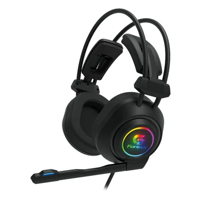 Headset Gamer Fortrek Vickers, RGB, 50Mm, P2 + USB, Com Adaptador P3, Preto - 70556