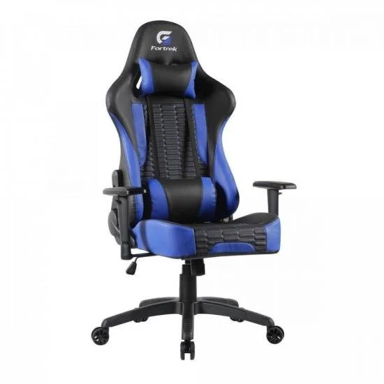 Cadeira Gamer Cruiser Fortrek, Suporta até 135Kg, Preta/Azul Cadeira Gamer Cruiser Fortrek, Suporta até 135Kg, Preta/Azul