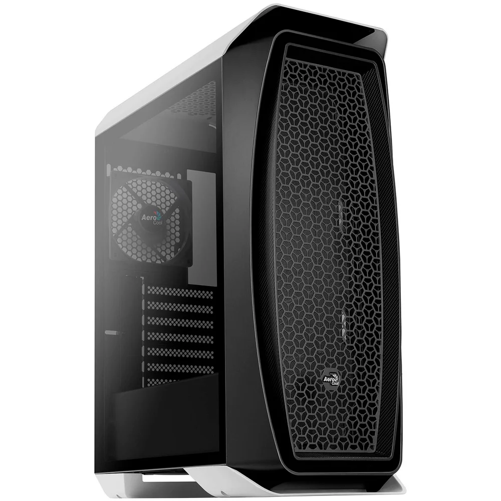 Gabinete Gamer Aerocool Aero One, Mid Tower, RGB, ATX, Lateral Em Vidro Temperado,  Branco - 70166
