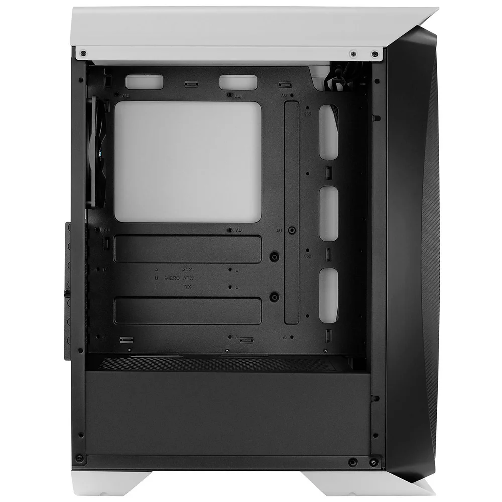 Imagem 5 de 5 do produto Gabinete Gamer Aerocool Aero One, Mid Tower, RGB, ATX, Lateral Em Vidro Temperado,  Branco - 70166