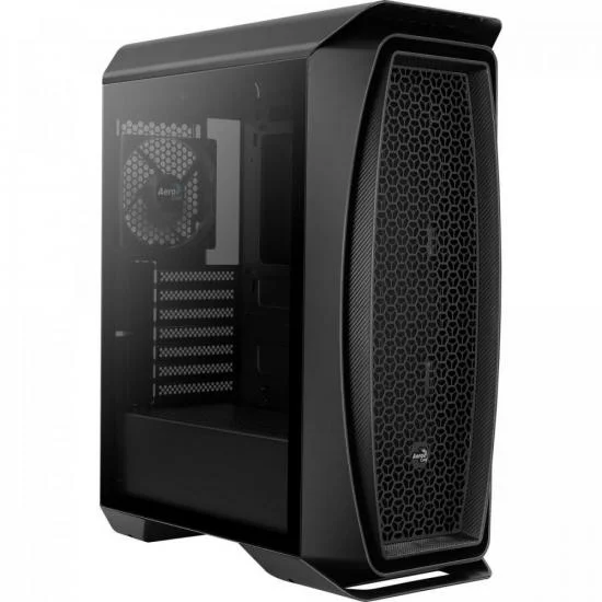 Imagem 3 de 5 do produto Gabinete Gamer Aerocool Aero One, ATX, Mid Tower, 1x Cooler Traseiro, Lateral Em Vidro Temperado, Preto - 70165