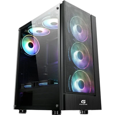 Gabinete Gamer Mid Tower Cruiser RGB Fortrek, Preto