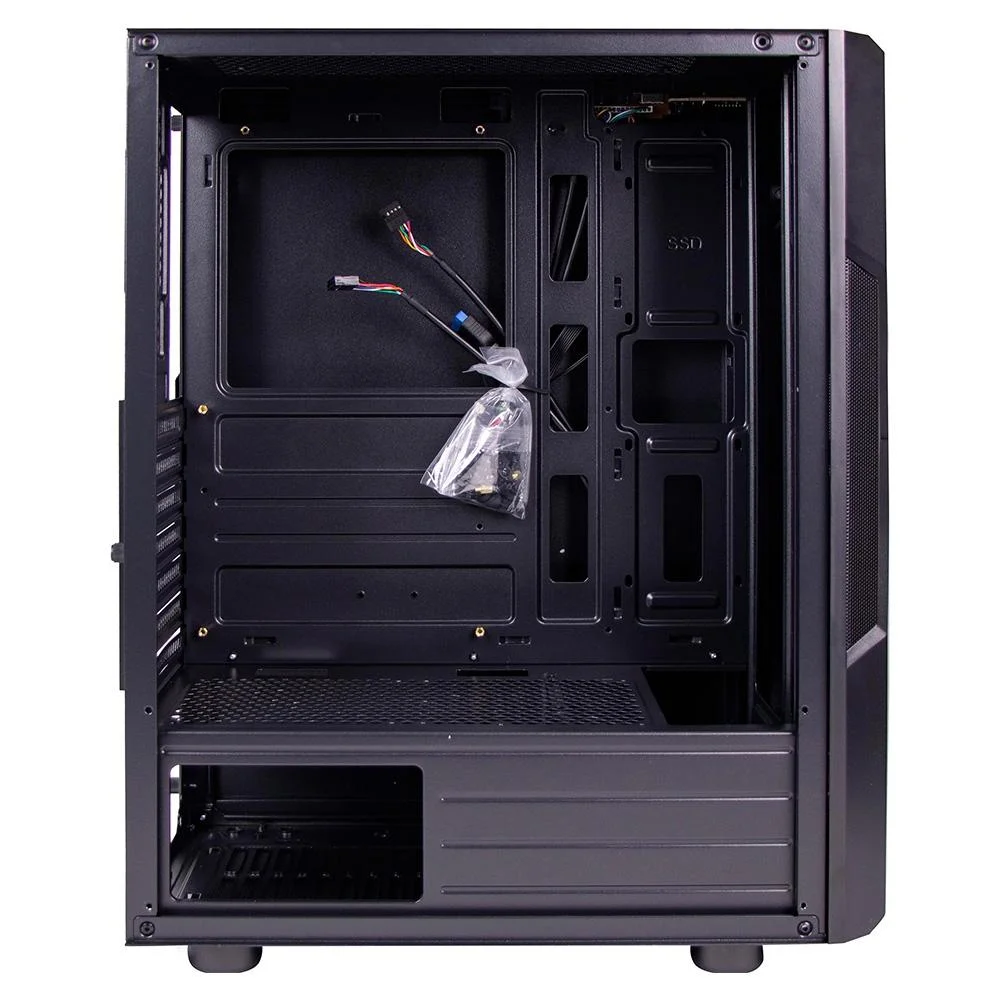Imagem 2 de 3 do produto Gabinete Gamer Fortrek Holt, Mid Tower, RGB, Atx, Lateral em Acrílico, Preto - 70571