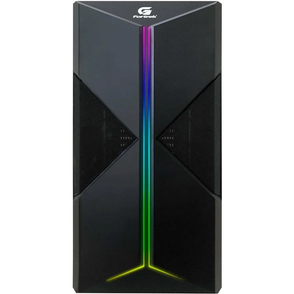 Imagem 3 de 3 do produto Gabinete Gamer Fortrek Holt, Mid Tower, RGB, Atx, Lateral em Acrílico, Preto - 70571