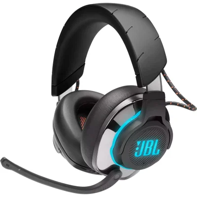 Headset Gamer Sem Fio JBL Quantum 800, RGB, Drivers Neodímio 50mm, P2, Bluetooth, compatível com PC e PS, Preto