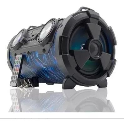 Caixa De Som Grasep, Portátil Com Bluetooth, 30w, Azul Neon - D-p11