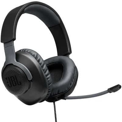 Headset Gamer JBL Quantum 100, Drivers 40mm, Microfone Removível, Preto