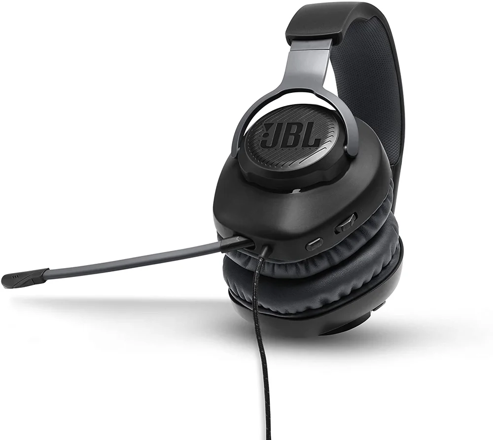Imagem 4 de 5 do produto Headset Gamer JBL Quantum 100, Drivers 40mm, Microfone Removível, Preto