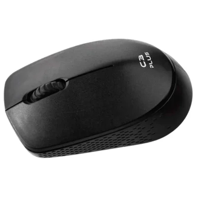Mouse C3Tech, C3Plus, M-W17BK, Wireless, 1000 DPI, Preto