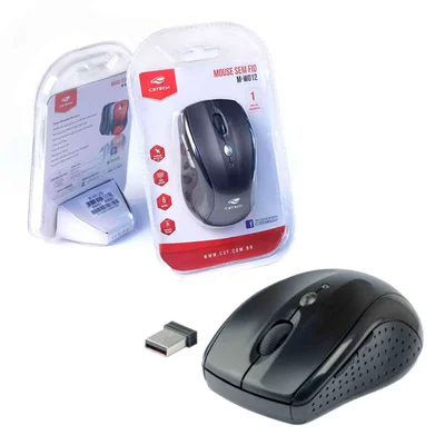 Mouse C3Tech, Wireless, RC/Nano, 1600 DPI, Preto - M-W012BK