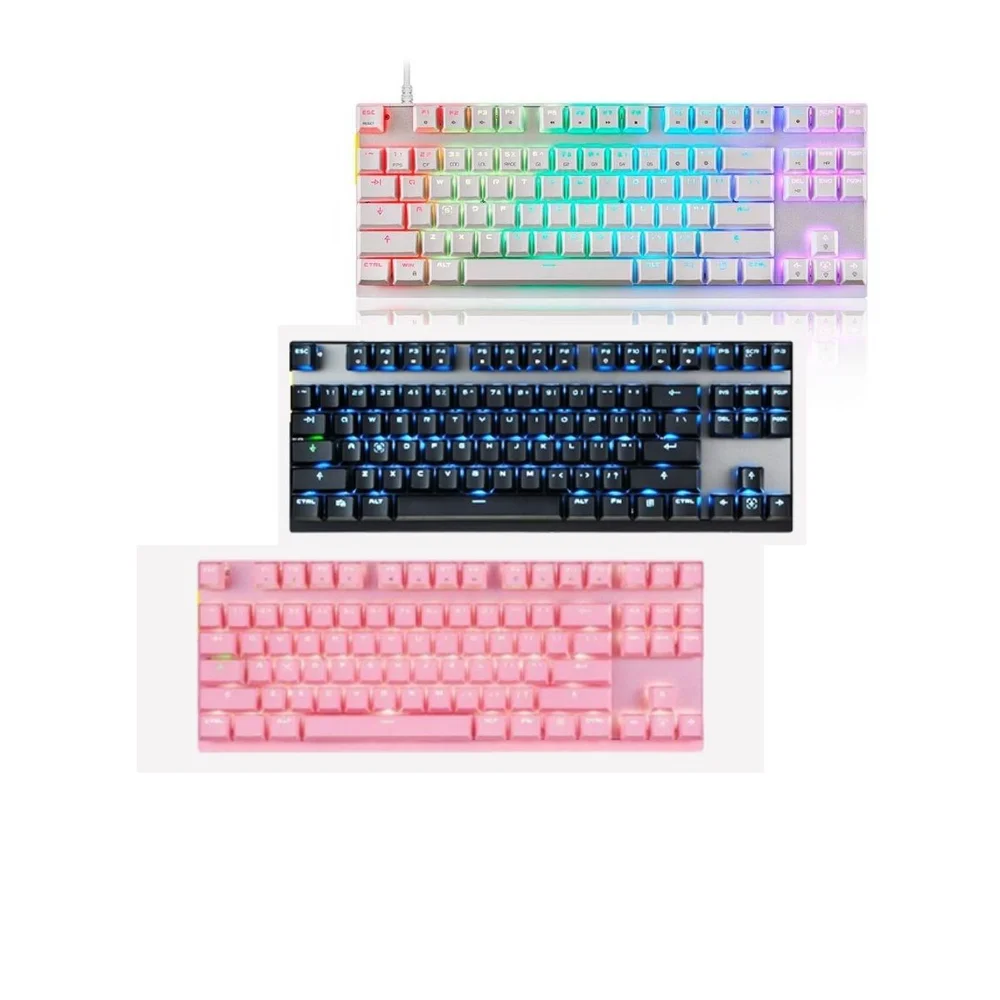Teclado mecânico RGB para jogos Teclado Mecânico Motospeed CK82 RGB Switch Blue