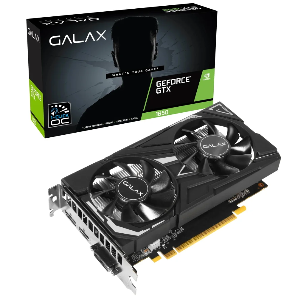 GTX 1650 4GB EX Plus 1Click OC GDDR6 128 Bits