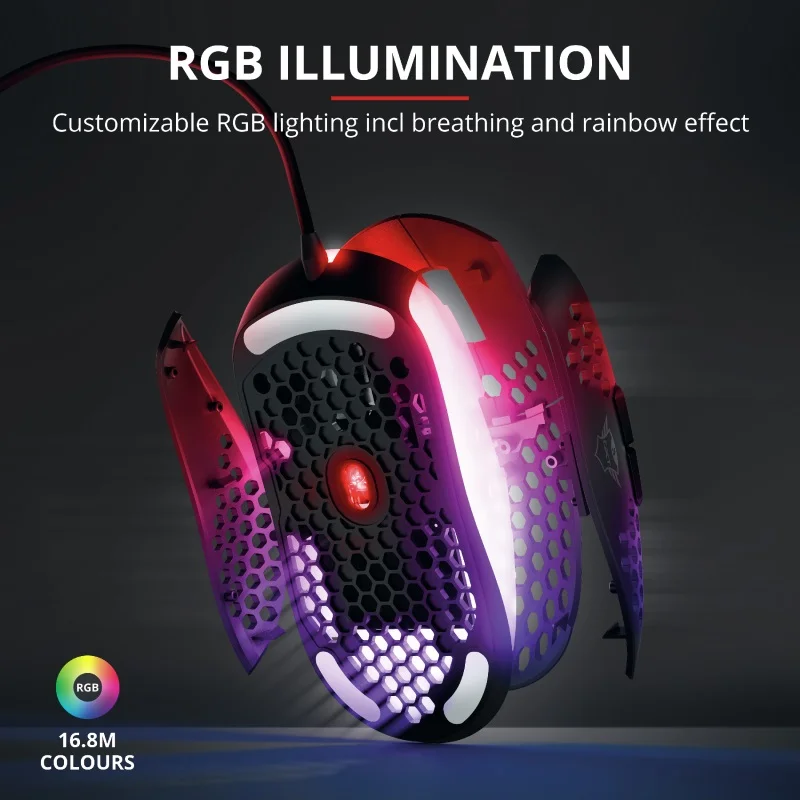 Mouse Gamer Trust GTX 960, Graphin Lightweight, 10000 DPI, RGB com Fio
